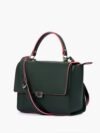 Army green mini messenger bag