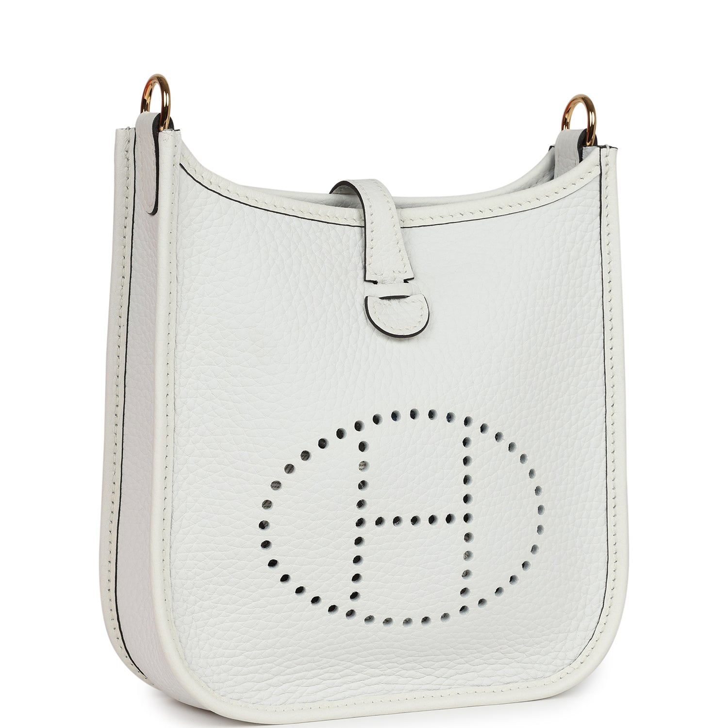Hermes Evelyne TPM New White Clemence Gold Hardware - Image 2