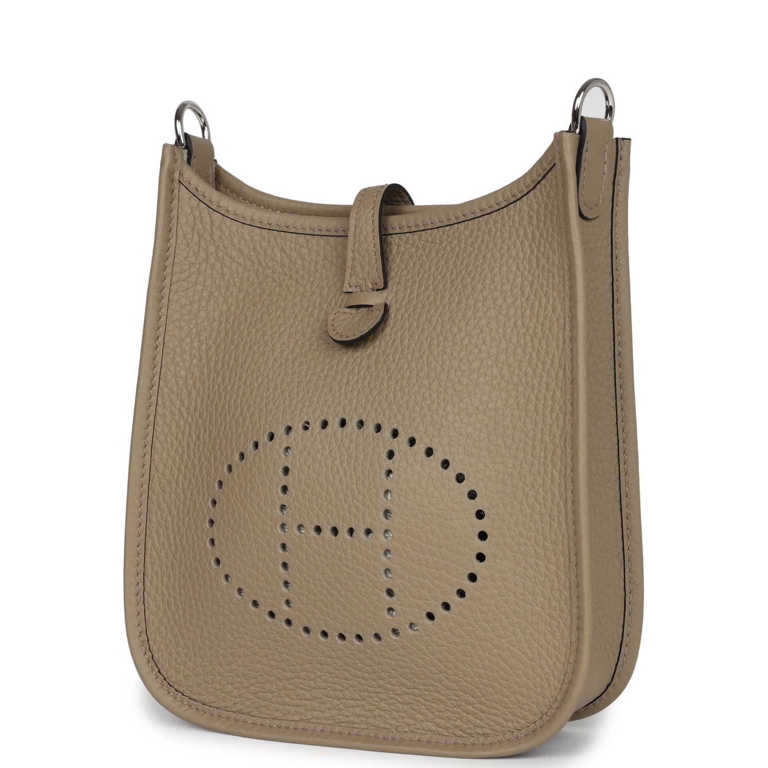 Hermes Evelyne TPM Beige Marfa Clemence Palladium Hardware - Image 5