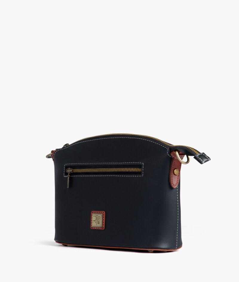 Black and rust dome cross-body bag - Image 2
