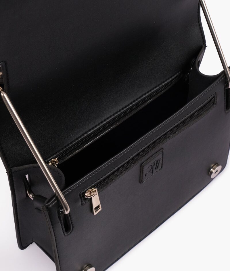 Black loop strap shoulder bag - Image 4