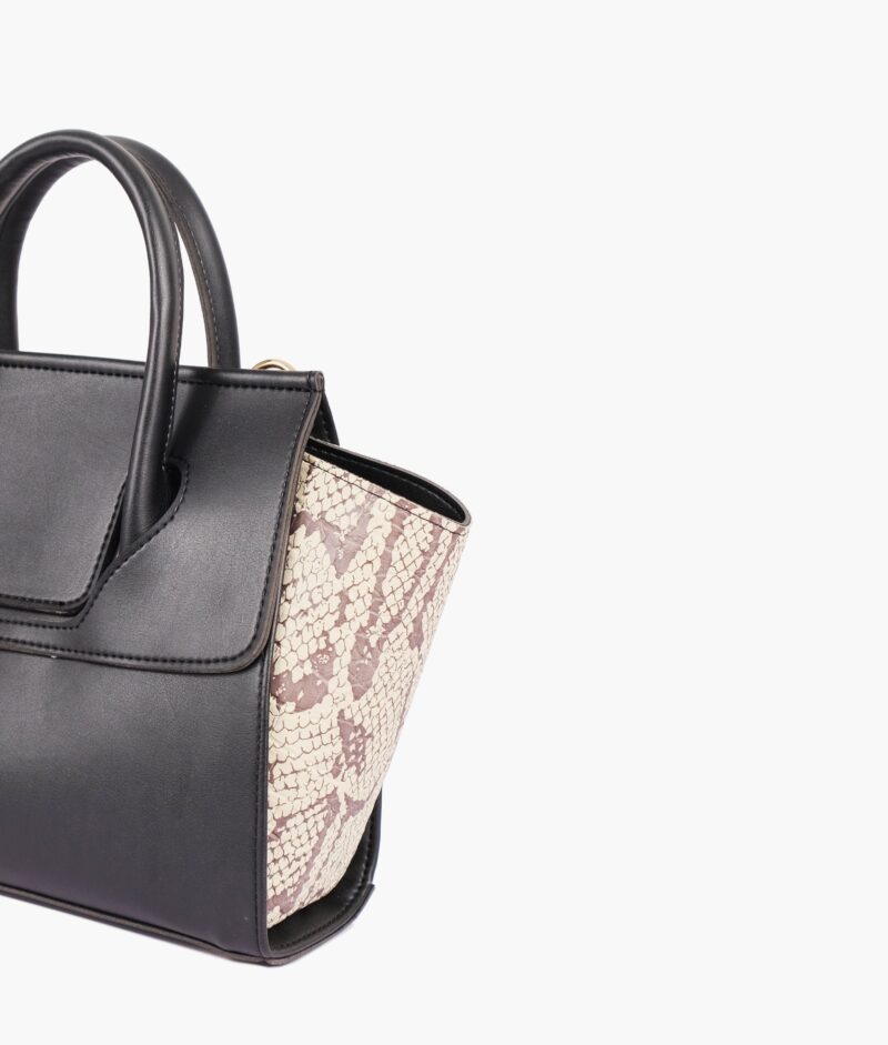 Black trapeze handbag - Image 4